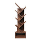 Manufactured Wood Corner Bookshelf Modern Closed Back Vertical Bookcase 14.6"L x 8.3"W x 48.1"H Walnut Clearhalo 'Bookcases' 'furn' 'furn_bookcases' 'Furniture' 'furniture_bookcases' 'Office Furniture' 4901903