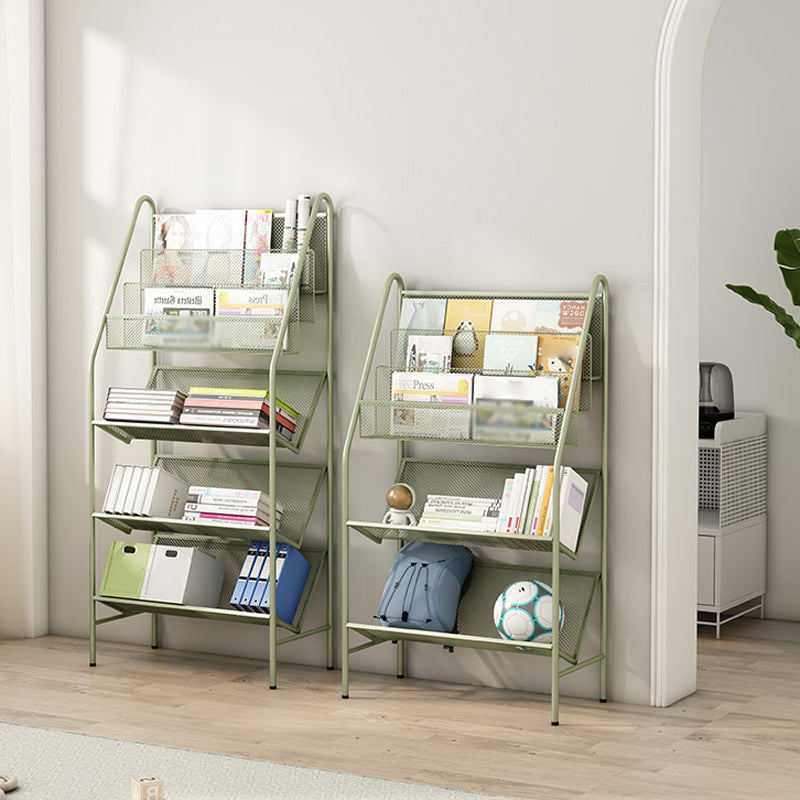 Contemporary Metal Ladder Bookshelf Closed Back Vertical Iron Bookcase Clearhalo 'Bookcases' 'furn' 'furn_bookcases' 'Furniture' 'furniture_bookcases' 'Office Furniture' 4901915