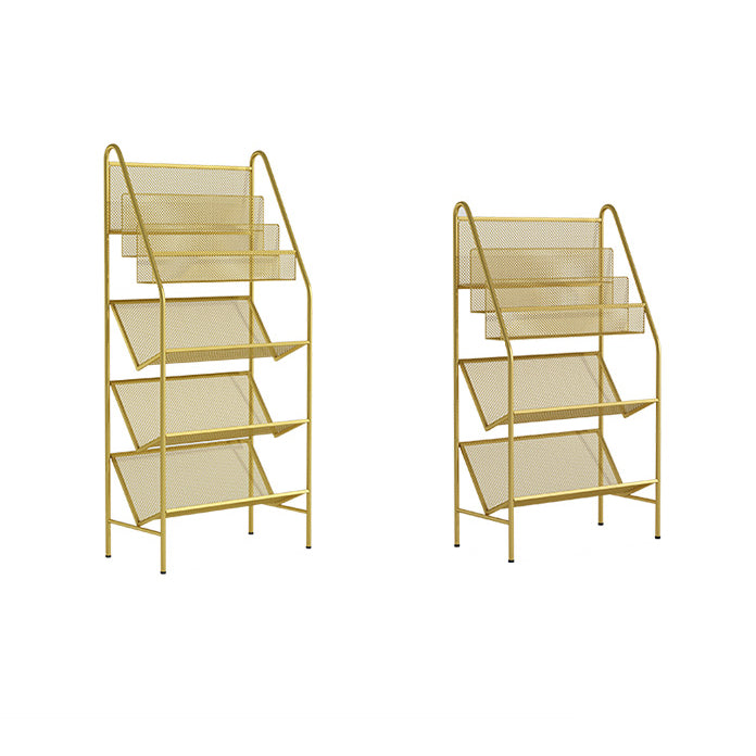 Contemporary Metal Ladder Bookshelf Closed Back Vertical Iron Bookcase Clearhalo 'Bookcases' 'furn' 'furn_bookcases' 'Furniture' 'furniture_bookcases' 'Office Furniture' 4901916