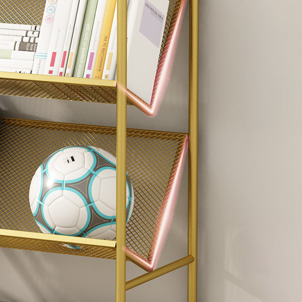 Contemporary Metal Ladder Bookshelf Closed Back Vertical Iron Bookcase Clearhalo 'Bookcases' 'furn' 'furn_bookcases' 'Furniture' 'furniture_bookcases' 'Office Furniture' 4901919