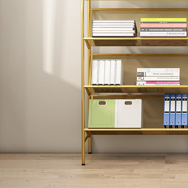 Contemporary Metal Ladder Bookshelf Closed Back Vertical Iron Bookcase Clearhalo 'Bookcases' 'furn' 'furn_bookcases' 'Furniture' 'furniture_bookcases' 'Office Furniture' 4901921