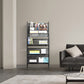 Contemporary Metal Ladder Bookshelf Closed Back Vertical Iron Bookcase Clearhalo 'Bookcases' 'furn' 'furn_bookcases' 'Furniture' 'furniture_bookcases' 'Office Furniture' 4901923