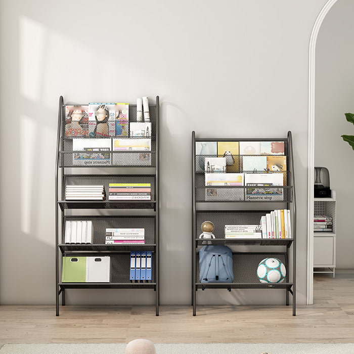 Contemporary Metal Ladder Bookshelf Closed Back Vertical Iron Bookcase Clearhalo 'Bookcases' 'furn' 'furn_bookcases' 'Furniture' 'furniture_bookcases' 'Office Furniture' 4901931