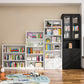 Closed Back Bookshelf Contemporary Style Bookcase for Study Room Office Clearhalo 'Bookcases' 'furn' 'furn_bookcases' 'Furniture' 'furniture_bookcases' 'Office Furniture' 4901961