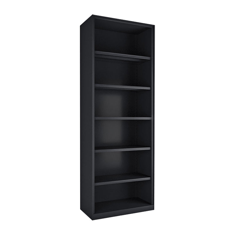 Closed Back Bookshelf Contemporary Style Bookcase for Study Room Office Black Shelves Clearhalo 'Bookcases' 'furn' 'furn_bookcases' 'Furniture' 'furniture_bookcases' 'Office Furniture' 4901966