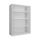 Closed Back Bookshelf Contemporary Style Bookcase for Study Room Office 33.5"L x 13"W x 46.9"H White Shelves Clearhalo 'Bookcases' 'furn' 'furn_bookcases' 'Furniture' 'furniture_bookcases' 'Office Furniture' 4901973