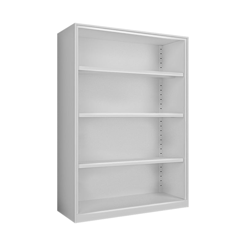 Closed Back Bookshelf Contemporary Style Bookcase for Study Room Office 33.5"L x 13"W x 46.9"H White Shelves Clearhalo 'Bookcases' 'furn' 'furn_bookcases' 'Furniture' 'furniture_bookcases' 'Office Furniture' 4901973