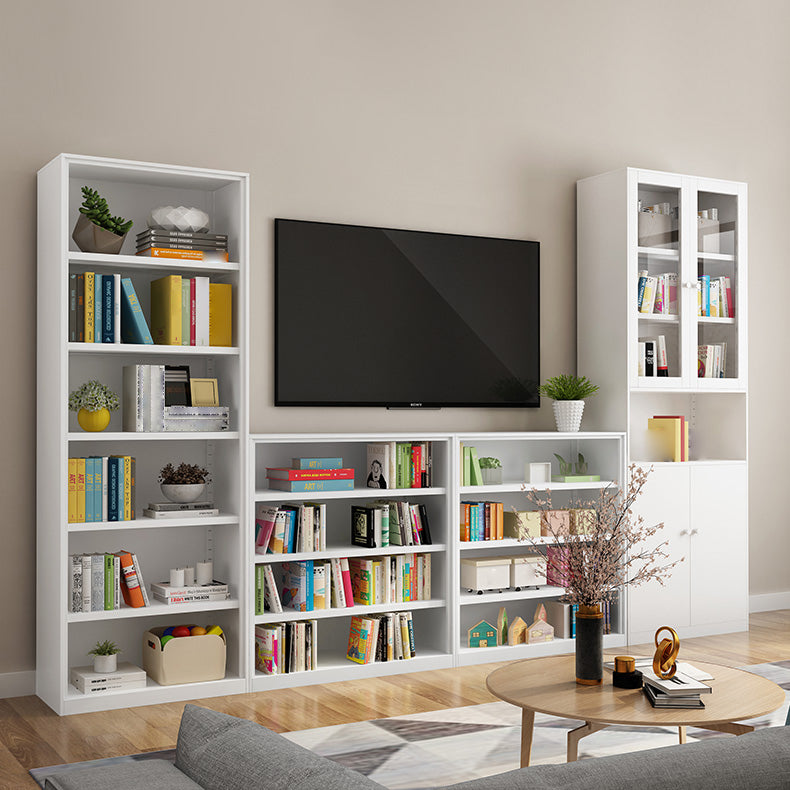 Closed Back Bookshelf Contemporary Style Bookcase for Study Room Office Clearhalo 'Bookcases' 'furn' 'furn_bookcases' 'Furniture' 'furniture_bookcases' 'Office Furniture' 4901975