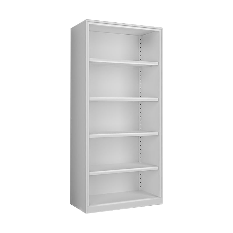 Closed Back Bookshelf Contemporary Style Bookcase for Study Room Office White Shelves Clearhalo 'Bookcases' 'furn' 'furn_bookcases' 'Furniture' 'furniture_bookcases' 'Office Furniture' 4901976