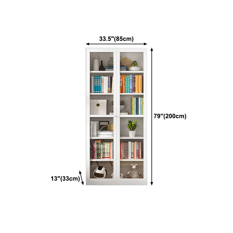 Closed Back Bookshelf Contemporary Style Bookcase for Study Room Office Clearhalo 'Bookcases' 'furn' 'furn_bookcases' 'Furniture' 'furniture_bookcases' 'Office Furniture' 4901996