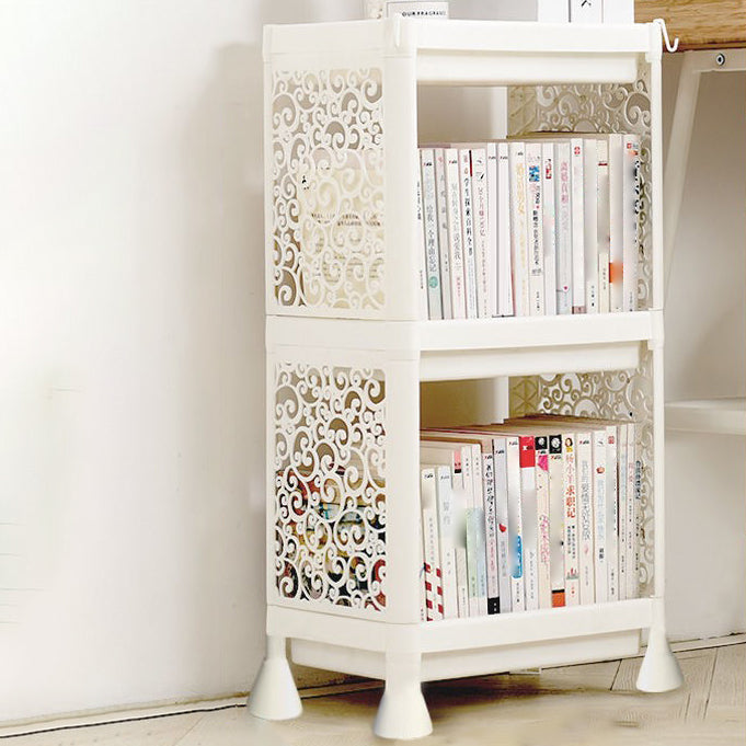 Plastic Bookcase Contemporary Style Open Back Bookshelf for Office Home Study Room Clearhalo 'Bookcases' 'furn' 'furn_bookcases' 'Furniture' 'furniture_bookcases' 'Office Furniture' 4902001