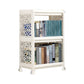 Plastic Bookcase Contemporary Style Open Back Bookshelf for Office Home Study Room 18.1"L x 9.8"W x 26.4"H White Clearhalo 'Bookcases' 'furn' 'furn_bookcases' 'Furniture' 'furniture_bookcases' 'Office Furniture' 4902002