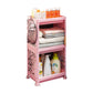 Plastic Bookcase Contemporary Style Open Back Bookshelf for Office Home Study Room Pink Clearhalo 'Bookcases' 'furn' 'furn_bookcases' 'Furniture' 'furniture_bookcases' 'Office Furniture' 4902009