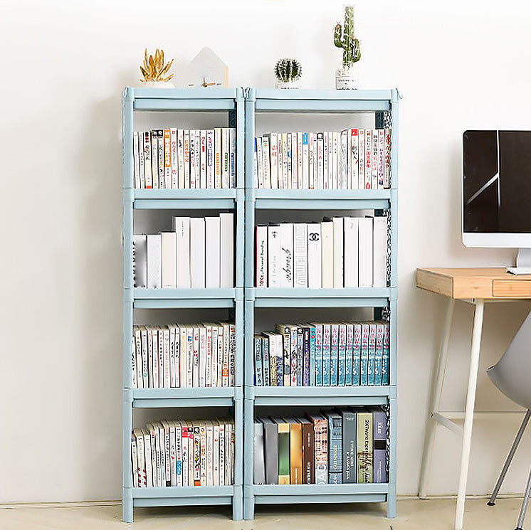 Plastic Bookcase Contemporary Style Open Back Bookshelf for Office Home Study Room Clearhalo 'Bookcases' 'furn' 'furn_bookcases' 'Furniture' 'furniture_bookcases' 'Office Furniture' 4902017