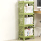 Plastic Bookcase Contemporary Style Open Back Bookshelf for Office Home Study Room 14.2"L x 9.4"W x 38.2"H Green Clearhalo 'Bookcases' 'furn' 'furn_bookcases' 'Furniture' 'furniture_bookcases' 'Office Furniture' 4902025