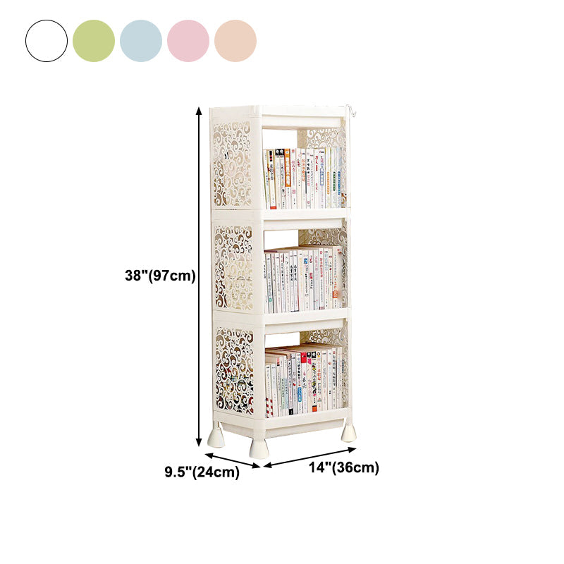 Plastic Bookcase Contemporary Style Open Back Bookshelf for Office Home Study Room Clearhalo 'Bookcases' 'furn' 'furn_bookcases' 'Furniture' 'furniture_bookcases' 'Office Furniture' 4902032