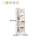 Plastic Bookcase Contemporary Style Open Back Bookshelf for Office Home Study Room Clearhalo 'Bookcases' 'furn' 'furn_bookcases' 'Furniture' 'furniture_bookcases' 'Office Furniture' 4902033