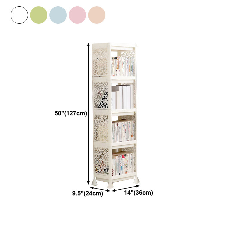 Plastic Bookcase Contemporary Style Open Back Bookshelf for Office Home Study Room Clearhalo 'Bookcases' 'furn' 'furn_bookcases' 'Furniture' 'furniture_bookcases' 'Office Furniture' 4902033