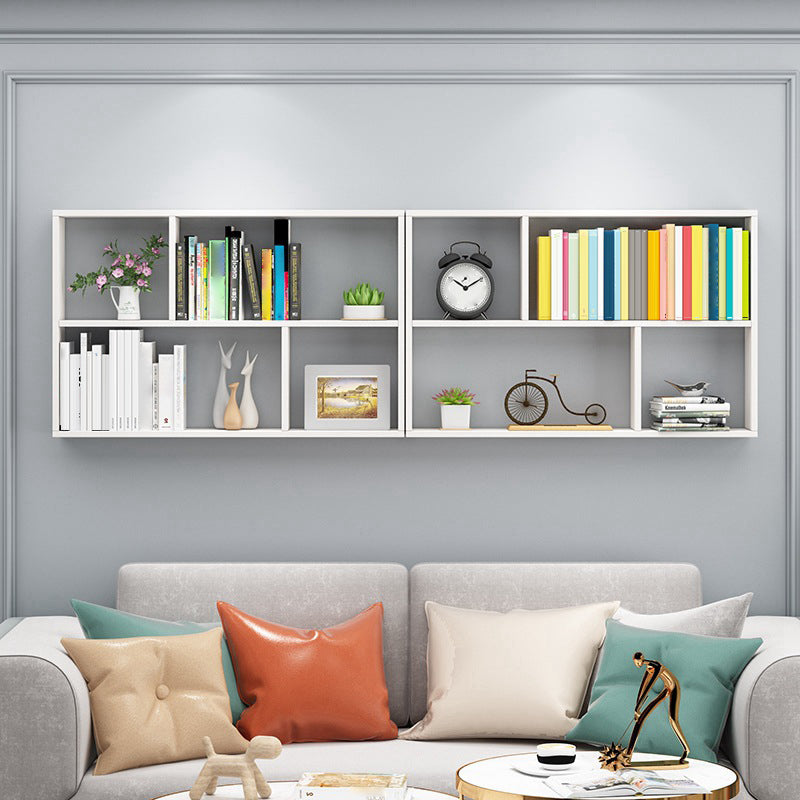 Solid Wood Bookshelf Contemporary Style Wall Mounted Bookcase for Office Home Clearhalo 'Bookcases' 'furn' 'furn_bookcases' 'Furniture' 'furniture_bookcases' 'Office Furniture' 4902038