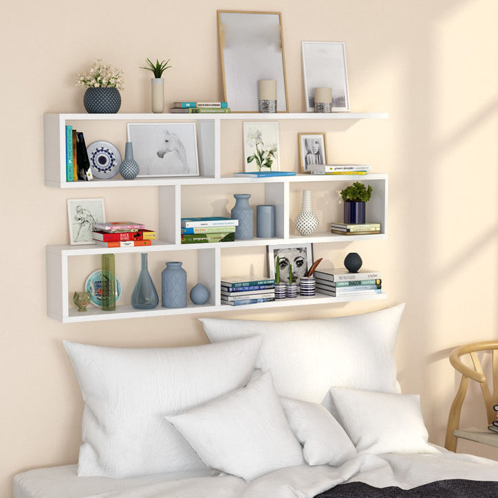 Solid Wood Bookshelf Contemporary Style Wall Mounted Bookcase for Office Home Clearhalo 'Bookcases' 'furn' 'furn_bookcases' 'Furniture' 'furniture_bookcases' 'Office Furniture' 4902048