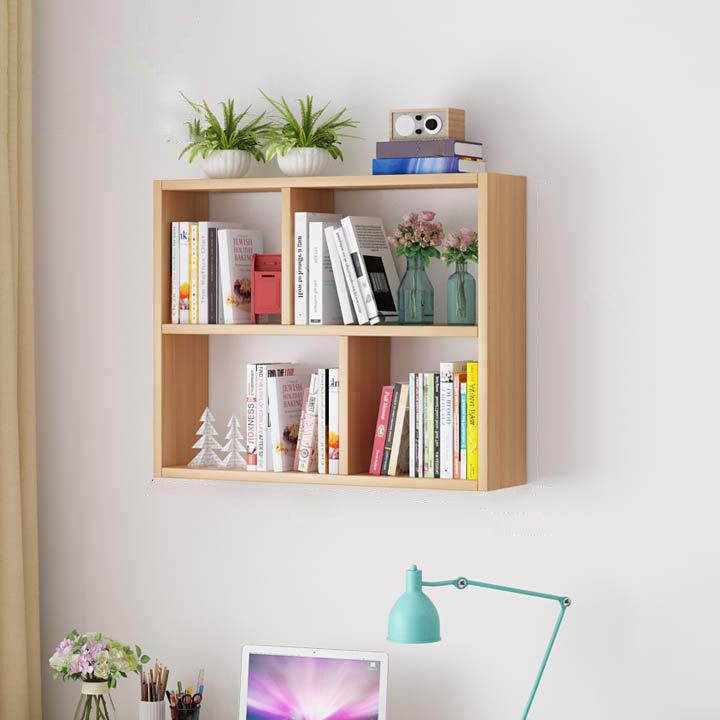 Solid Wood Bookshelf Contemporary Style Wall Mounted Bookcase for Office Home Clearhalo 'Bookcases' 'furn' 'furn_bookcases' 'Furniture' 'furniture_bookcases' 'Office Furniture' 4902055