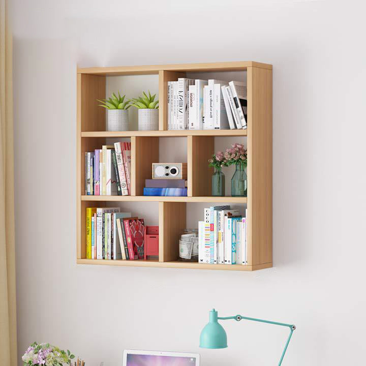 Solid Wood Bookshelf Contemporary Style Wall Mounted Bookcase for Office Home Clearhalo 'Bookcases' 'furn' 'furn_bookcases' 'Furniture' 'furniture_bookcases' 'Office Furniture' 4902059