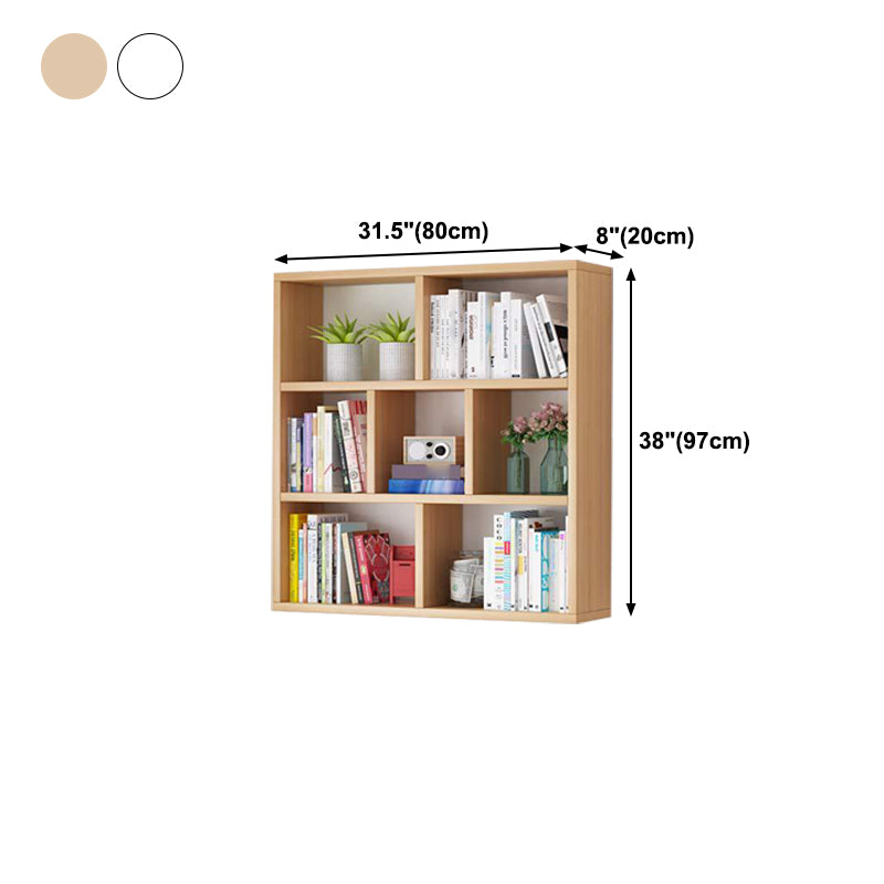 Solid Wood Bookshelf Contemporary Style Wall Mounted Bookcase for Office Home Clearhalo 'Bookcases' 'furn' 'furn_bookcases' 'Furniture' 'furniture_bookcases' 'Office Furniture' 4902076