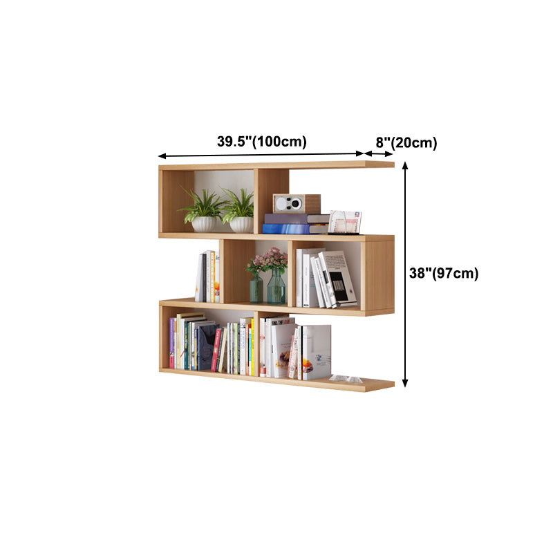 Solid Wood Bookshelf Contemporary Style Wall Mounted Bookcase for Office Home Clearhalo 'Bookcases' 'furn' 'furn_bookcases' 'Furniture' 'furniture_bookcases' 'Office Furniture' 4902077