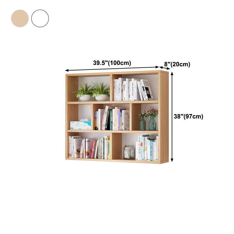 Solid Wood Bookshelf Contemporary Style Wall Mounted Bookcase for Office Home Clearhalo 'Bookcases' 'furn' 'furn_bookcases' 'Furniture' 'furniture_bookcases' 'Office Furniture' 4902078