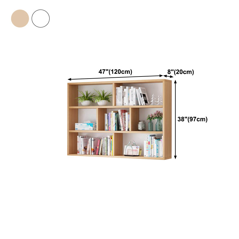Solid Wood Bookshelf Contemporary Style Wall Mounted Bookcase for Office Home Clearhalo 'Bookcases' 'furn' 'furn_bookcases' 'Furniture' 'furniture_bookcases' 'Office Furniture' 4902080