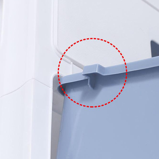 Plastic Bookshelf Contemporary Style Closed Back Bookcase for Office Home Study Room Clearhalo 'Bookcases' 'furn' 'furn_bookcases' 'Furniture' 'furniture_bookcases' 'Office Furniture' 4902098