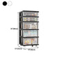 Plastic Bookshelf Contemporary Style Closed Back Bookcase for Office Home Study Room Clearhalo 'Bookcases' 'furn' 'furn_bookcases' 'Furniture' 'furniture_bookcases' 'Office Furniture' 4902109