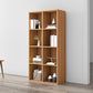 Closed Back Bookshelf Contemporary Style Bookcase for Office Home Study Room 26.4"L x 11.8"W x 52.2"H Brown Clearhalo 'Bookcases' 'furn' 'furn_bookcases' 'Furniture' 'furniture_bookcases' 'Office Furniture' 4902121