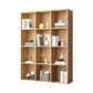 Closed Back Bookshelf Contemporary Style Bookcase for Office Home Study Room 39.4"L x 11.8"W x 52.2"H Natural Clearhalo 'Bookcases' 'furn' 'furn_bookcases' 'Furniture' 'furniture_bookcases' 'Office Furniture' 4902127