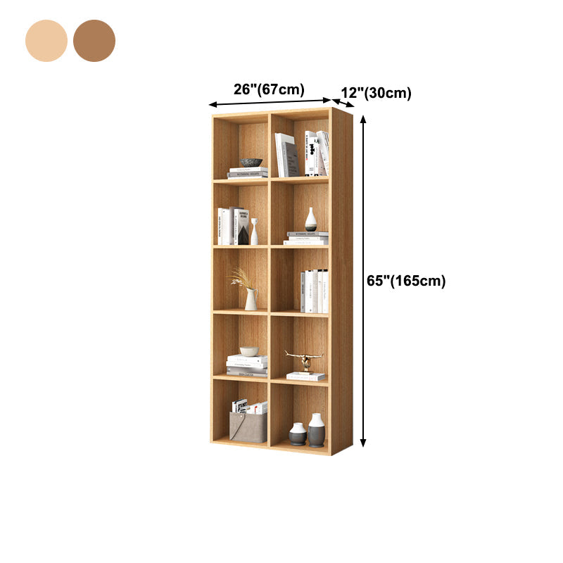 Closed Back Bookshelf Contemporary Style Bookcase for Office Home Study Room Clearhalo 'Bookcases' 'furn' 'furn_bookcases' 'Furniture' 'furniture_bookcases' 'Office Furniture' 4902137