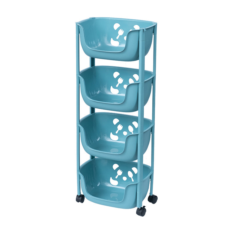 Plastic Contemporary Geometric Bookshelf Vertical Open Bookcase for Home 15.2"L x 11.2"W x 36.6"H Blue Clearhalo 'Bookcases' 'furn' 'furn_bookcases' 'Furniture' 'furniture_bookcases' 'Office Furniture' 4902152