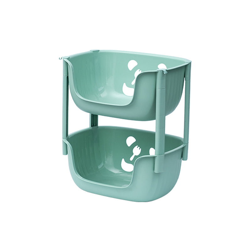 Plastic Contemporary Geometric Bookshelf Vertical Open Bookcase for Home 15.2"L x 11.2"W x 18.5"H Green Clearhalo 'Bookcases' 'furn' 'furn_bookcases' 'Furniture' 'furniture_bookcases' 'Office Furniture' 4902155