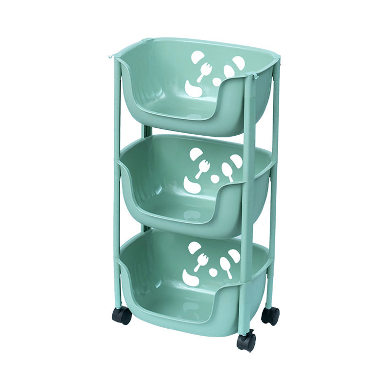 Plastic Contemporary Geometric Bookshelf Vertical Open Bookcase for Home 15.2"L x 11.2"W x 26.8"H Green Clearhalo 'Bookcases' 'furn' 'furn_bookcases' 'Furniture' 'furniture_bookcases' 'Office Furniture' 4902157