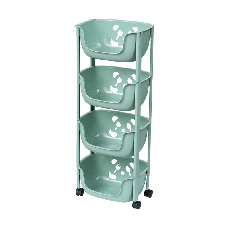 Plastic Contemporary Geometric Bookshelf Vertical Open Bookcase for Home 15.2"L x 11.2"W x 36.6"H Green Clearhalo 'Bookcases' 'furn' 'furn_bookcases' 'Furniture' 'furniture_bookcases' 'Office Furniture' 4902159