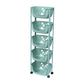 Plastic Contemporary Geometric Bookshelf Vertical Open Bookcase for Home 15.2"L x 11.2"W x 46.5"H Green Clearhalo 'Bookcases' 'furn' 'furn_bookcases' 'Furniture' 'furniture_bookcases' 'Office Furniture' 4902162