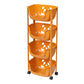 Plastic Contemporary Geometric Bookshelf Vertical Open Bookcase for Home 15.2"L x 11.2"W x 36.6"H Orange Clearhalo 'Bookcases' 'furn' 'furn_bookcases' 'Furniture' 'furniture_bookcases' 'Office Furniture' 4902165