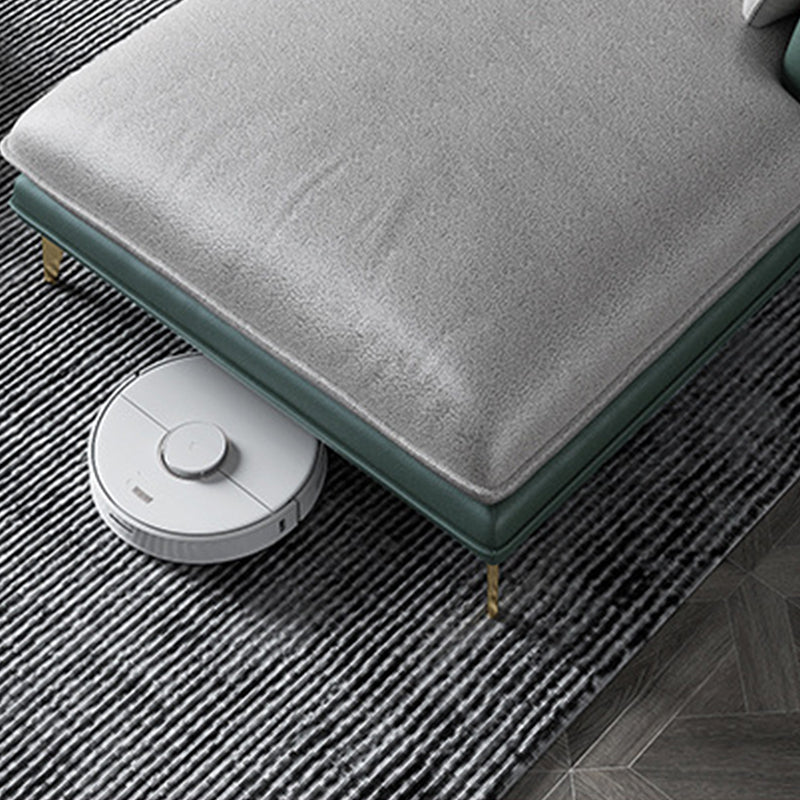 Pillow Top Arm Faux Leather Sofa and Chaise L-Shape Sectional with Storage for Apartment Clearhalo 'furn' 'furn_sectionals' 'Furniture' 'furniture_sectionals' 'Living Room Furniture' 'Sectionals' 4908556