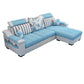 Sloped Arms Sectionals 106.3"L High Back Sofa with Storage for Apartment Sky Blue Clearhalo 'Furniture' 'furniture_sectionals' 'Living Room Furniture' 'Sectionals' 4908579