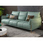 Green Modern Genuine Leather Cushion Back Sofa/Sectional with Wear-Resisting 87"L x 36"W x 33.5"H Clearhalo 'furn' 'furn_sectionals' 'Furniture' 'furniture_sectionals' 'Living Room Furniture' 'Sectionals' 4908687