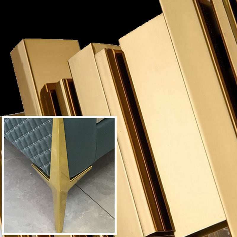 Blue and Cream Faux Leather Sectional Waterproof Sofa with Removable Cushions Clearhalo 'furn' 'furn_sectionals' 'Furniture' 'furniture_sectionals' 'Living Room Furniture' 'Sectionals' 4908756