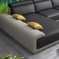 Modern Faux Leather Pillow Top Arm Sectional Stain-Resistant Sofa with Removable Cushions Clearhalo 'furn' 'furn_sectionals' 'Furniture' 'furniture_sectionals' 'Living Room Furniture' 'Sectionals' 4908832