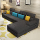 Right Hand Facing Sofa L-Shape Sectional 4-seater for Living Room Dark Gray Clearhalo 'furn' 'furn_sectionals' 'Furniture' 'furniture_sectionals' 'Living Room Furniture' 'Sectionals' 4908861