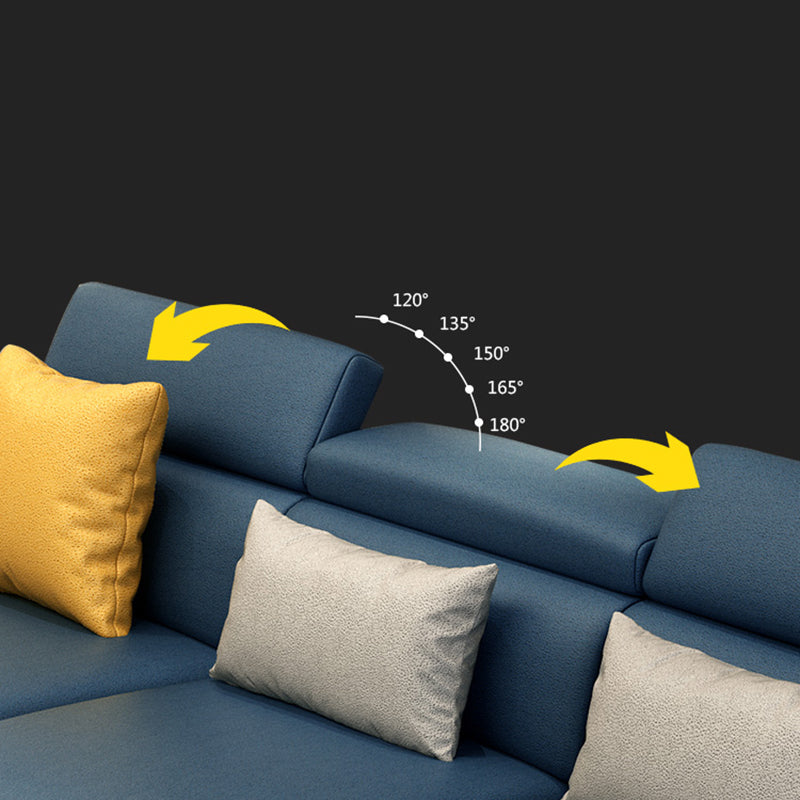 Right Hand Facing Sofa L-Shape Sectional 4-seater for Living Room Clearhalo 'furn' 'furn_sectionals' 'Furniture' 'furniture_sectionals' 'Living Room Furniture' 'Sectionals' 4908862