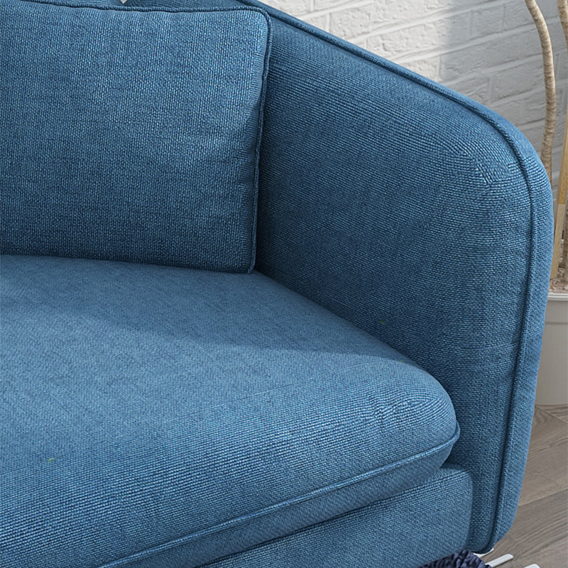 Tight Back Linen Blend Sofa Slipcovered Sectional with Straight Arm for Living Room Clearhalo 'furn' 'furn_sectionals' 'Furniture' 'furniture_sectionals' 'Living Room Furniture' 'Sectionals' 4908929