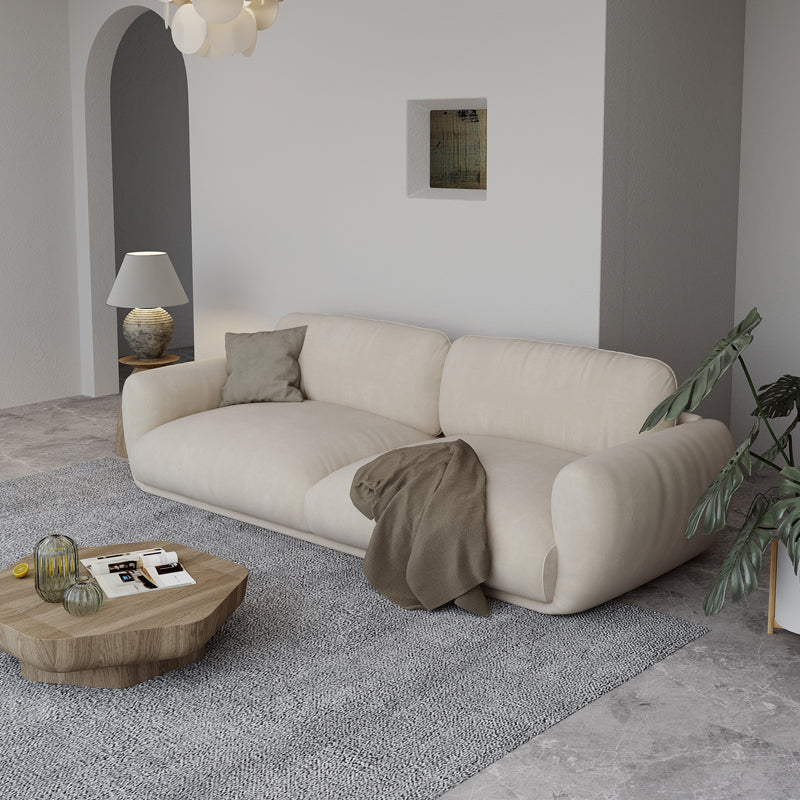 Modern Square Arm Loose Back Sofa 39"W Sofa for Living Room 110"L x 39.5"W x 31.5"H Clearhalo 'furn' 'furn_sofas' 'Furniture' 'furniture_sofas' 'Living Room Furniture' 'Sofa' 'sofas' 4908935